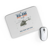 Thumbnail for MD AH-6M Little Bird design on light gray rectangle mouse pad