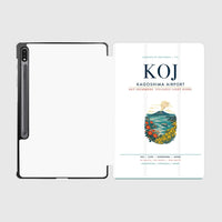 Thumbnail for Kagoshima Airport (KOJ) design on white samsung tablet tablet case