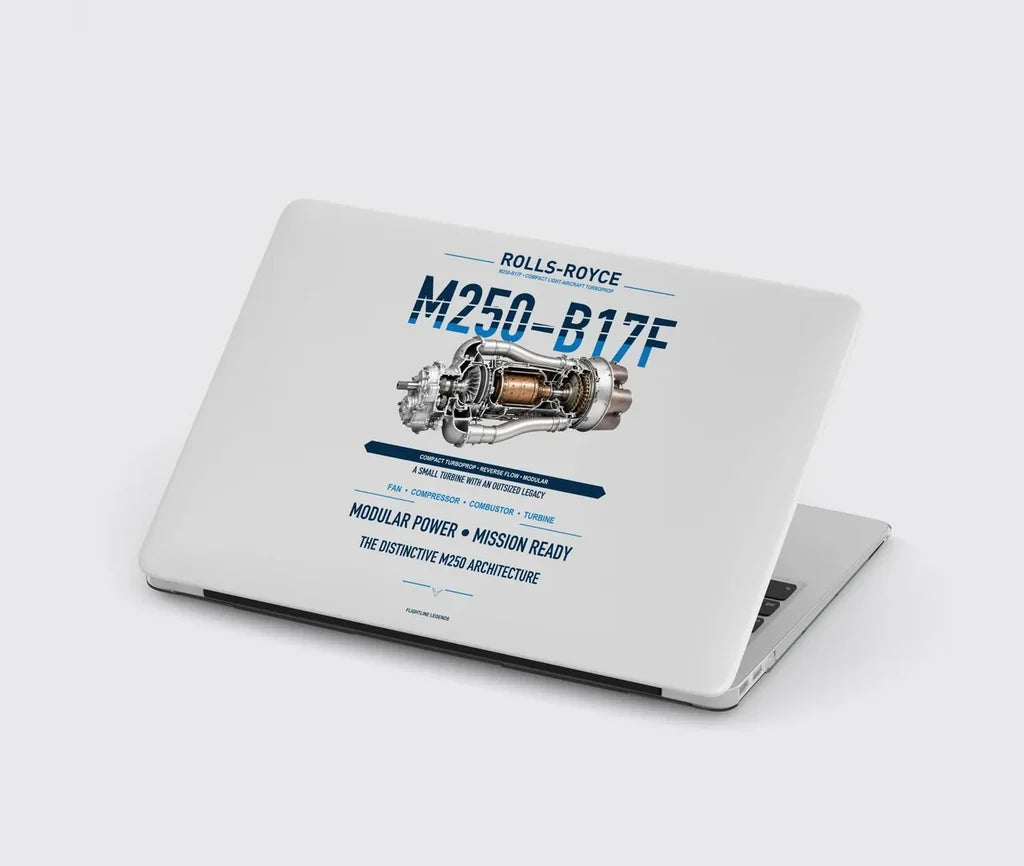 M250-B17F design on light gray MacBook case