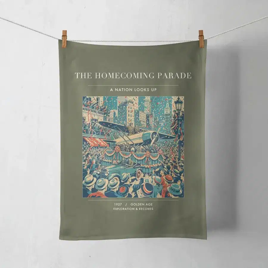 VINTAGE G4053 - The Homecoming Parade - Designed Towels design on greenarmy