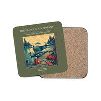Thumbnail for The Float Dock Morning - Designed Coasters design on green army 1-piece