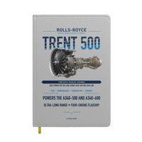 Thumbnail for TRENT 500 design on light gray notebook