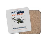 Thumbnail for MBB BO 105P PAH-1 design on light gray 1 piece coaster