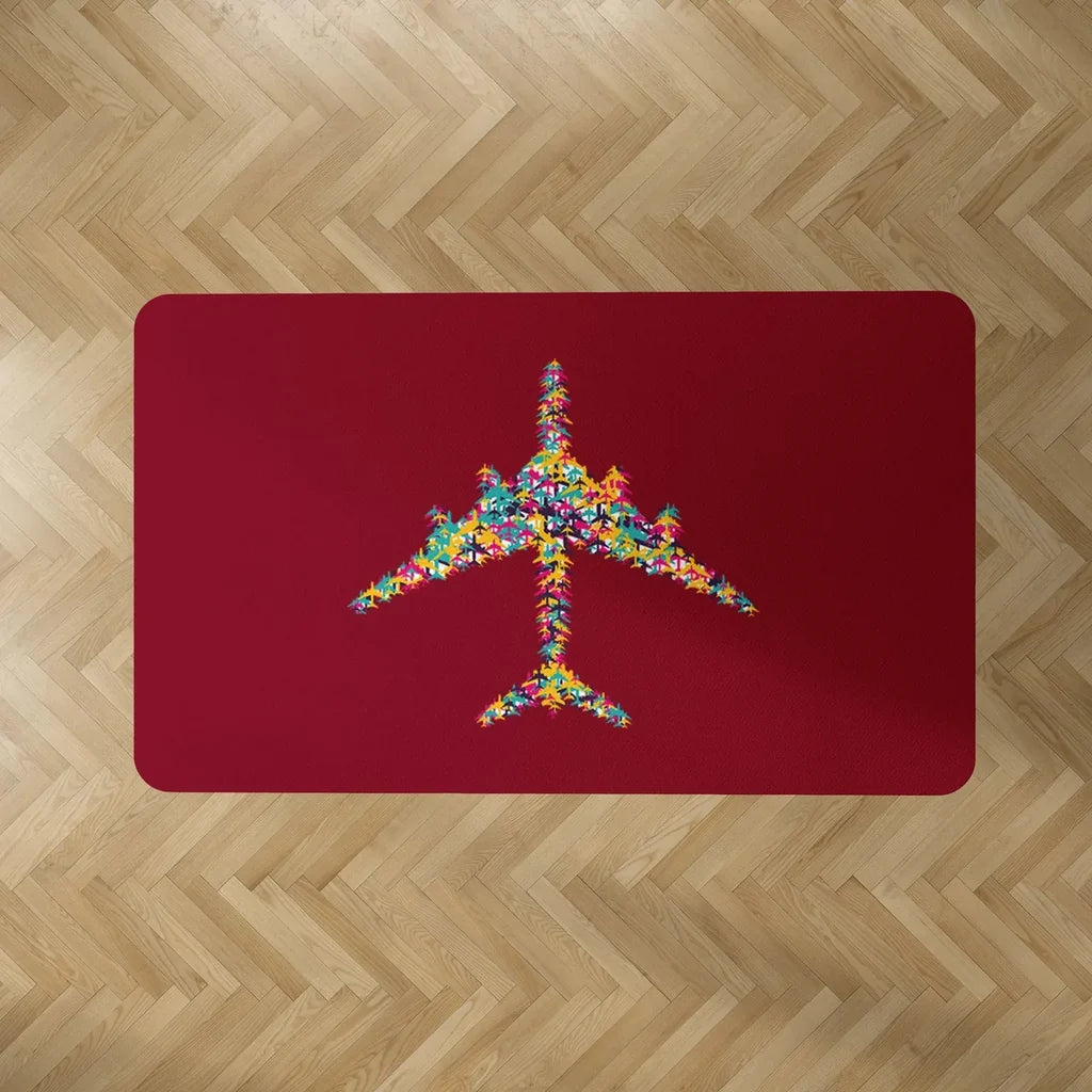 Colourful Airplane Floor Mat - view 6