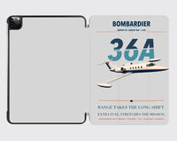 Thumbnail for Bombardier Learjet 36A design on light gray ipad tablet case