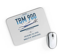 Thumbnail for Daher TBM 900 design on light gray rectangle mouse pad