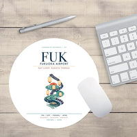 Thumbnail for Fukuoka Airport (FUK) design on white round mouse pad