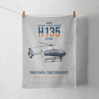 Thumbnail for Airbus H135 design on light gray towel