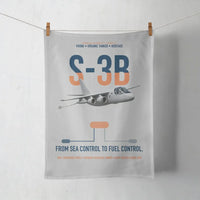 Thumbnail for S-3B Viking design on light gray towel