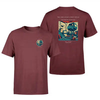 Thumbnail for VINTAGE G4462 - The Simulator's First Sweat - Double-Side T-Shirt design on darkred double side t shirt