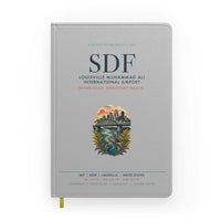 Thumbnail for Louisville Muhammad Ali International Airport (SDF) design on light gray notebook