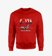 Thumbnail for C-17A Globemaster III design on red sweatshirt