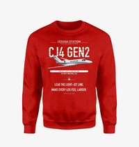 Thumbnail for Cessna Citation CJ4 Gen2 design on red sweatshirt