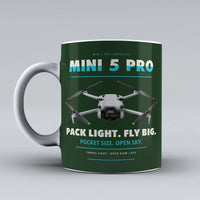 Thumbnail for Mini 5 Pro Mug design on dark green dji
