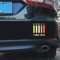 Thumbnail for Colourful Cabin Crew Car Sticker - view 6