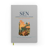 Thumbnail for London Southend Airport (SEN) design on light gray notebook