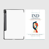 Thumbnail for Indianapolis International Airport (IND) design on white samsung tablet tablet case
