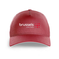 Thumbnail for Brussels Airlines logo printed on dark red cap