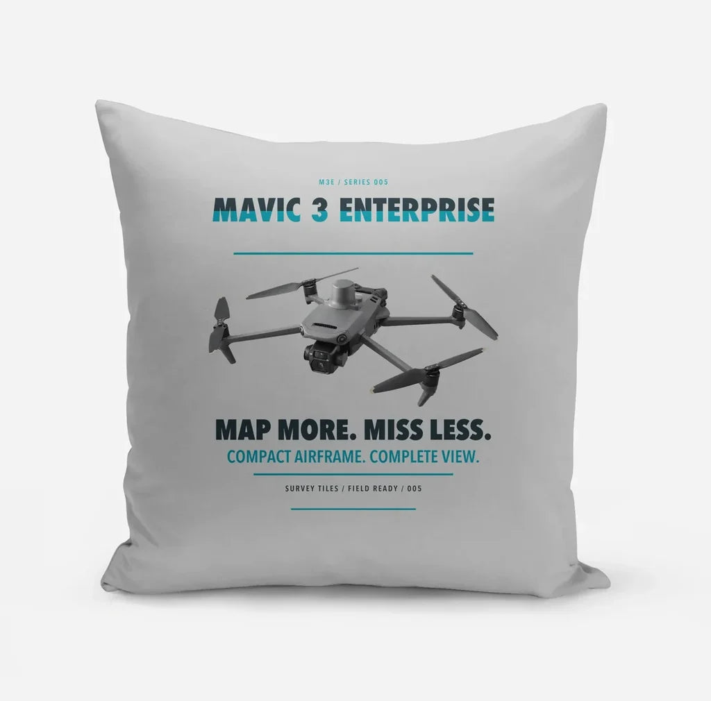 DJI Mavic 3 Enterprise design on light gray pillow