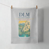 Thumbnail for Dalaman Airport (DLM) design on light gray towel