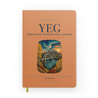 Thumbnail for Edmonton International Airport (YEG) design on orange notebook