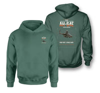 Thumbnail for Boeing AH-64E Apache Guardian design on green double-side hoodie, double-side print