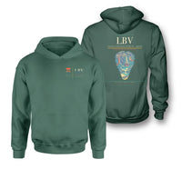 Thumbnail for Leon-Mba International Airport (LBV) design on green double-side hoodie