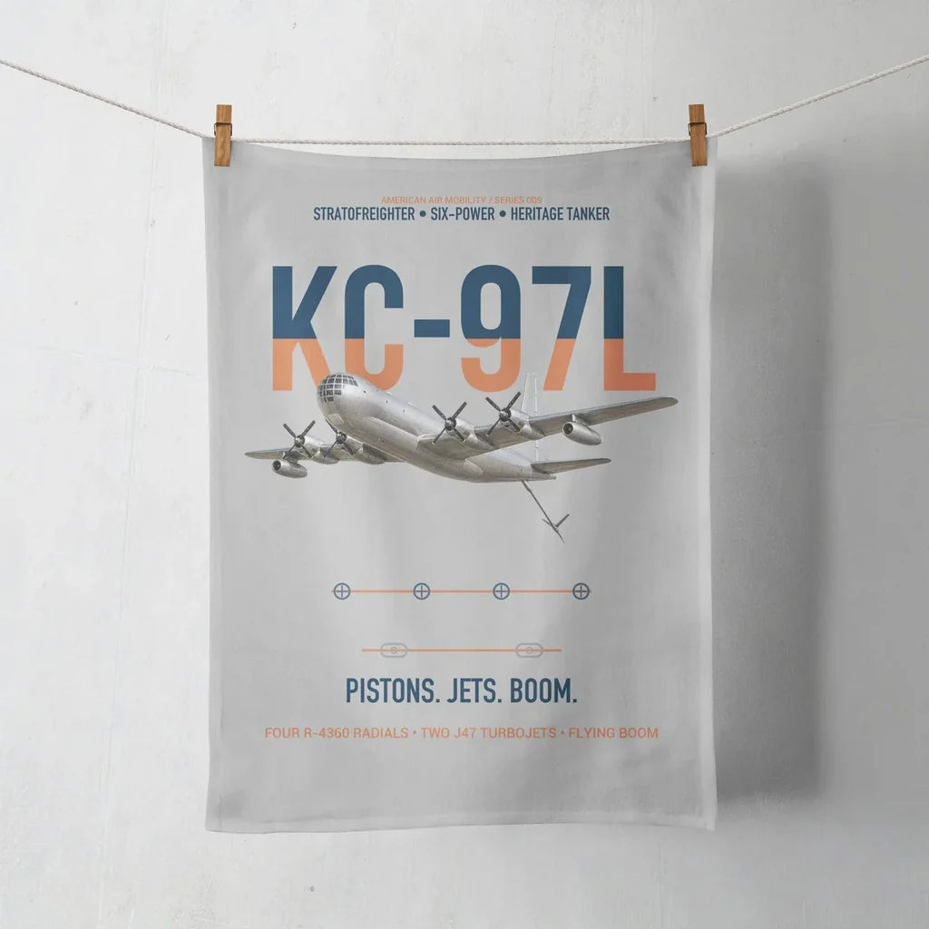 KC-97L STRATOFREIGHTER design on light gray towel
