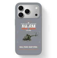 Thumbnail for MD AH-6M Little Bird design on gray magsafe iphone case, for iPhone 17 Pro
