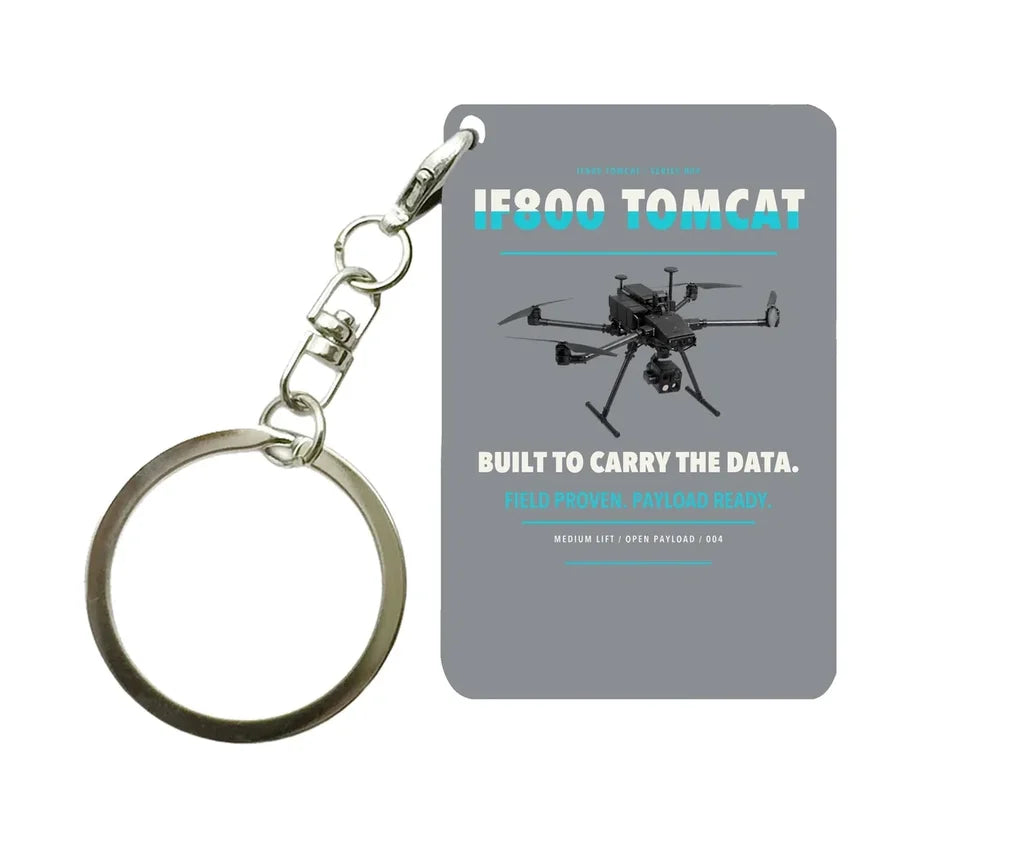 Inspired Flight IF800 Tomcat Key Chain design on gray key chain