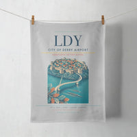 Thumbnail for City of Derry Airport (LDY) design on light gray towel