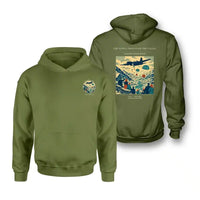 Thumbnail for VINTAGE G4512 - The Supply Drop Over The Valley - Double-Side Hoodie design on greenarmy double side
