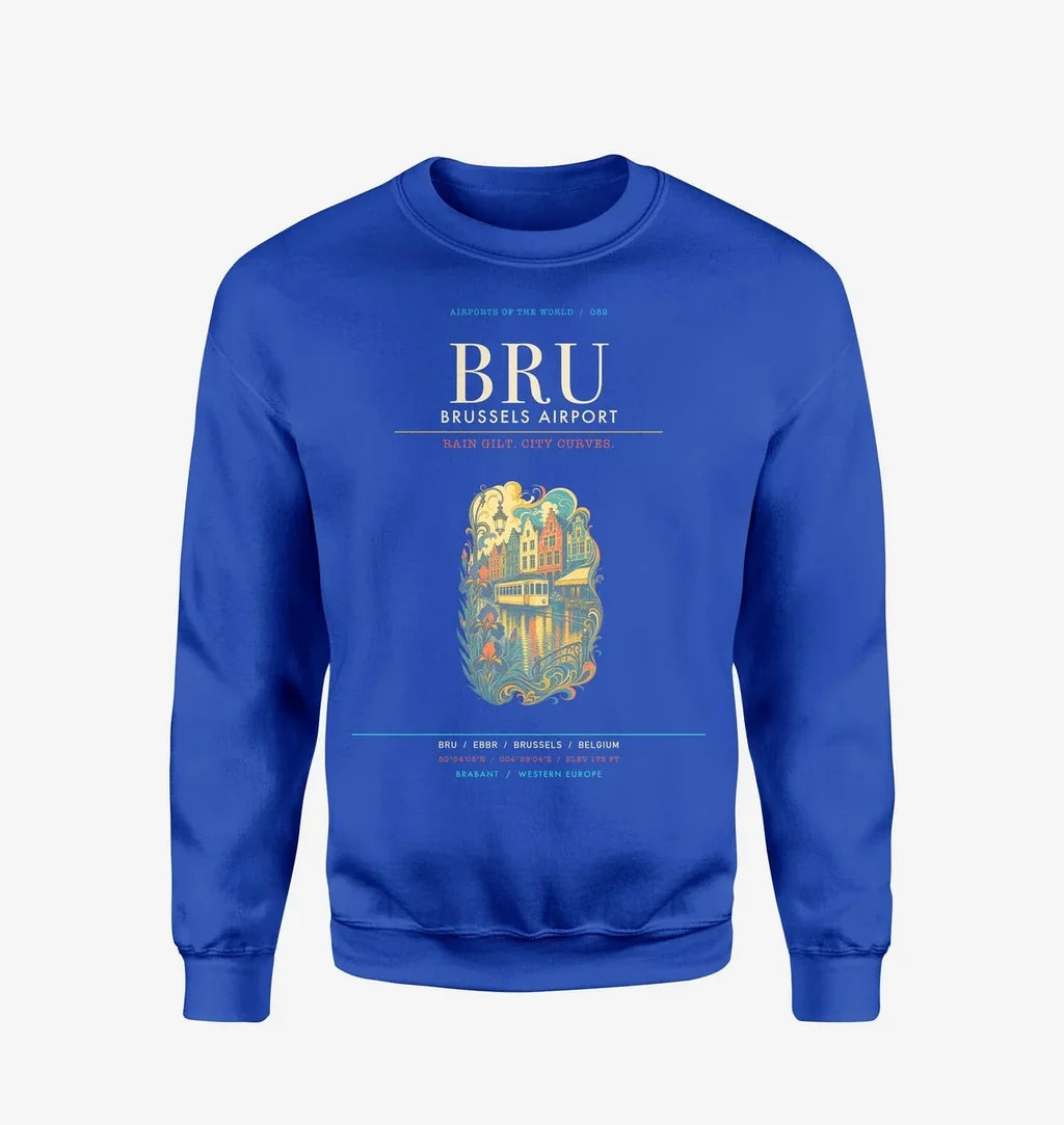 Brussels Airport BRU Sweatshirt - Blue