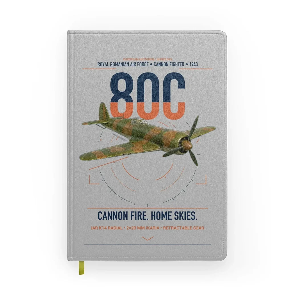 IAR 80C design on light gray notebook