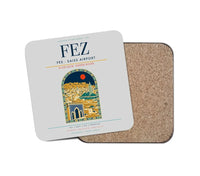 Thumbnail for Fes (FEZ) design on light gray 1 piece coaster