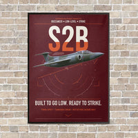 Thumbnail for Blackburn Buccaneer S2B vertical canvas print - framed - dark red background