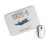 Thumbnail for SB2C-5 Helldiver design on light gray rectangle mouse pad