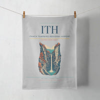 Thumbnail for Ithaca Tompkins Regional Airport (ITH) design on light gray towel