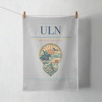 Thumbnail for Chinggis Khaan International Airport (ULN) design on light gray towel