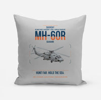 Thumbnail for Sikorsky MH-60R Seahawk design on light gray pillow