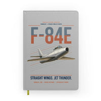 Thumbnail for F-84E Thunderjet design on light gray notebook
