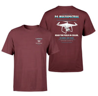 Thumbnail for DJI P4 Multispectral design on dark red t shirt