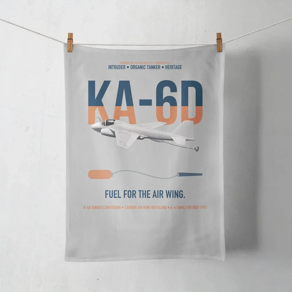 KA-6D Intruder design on light gray towel