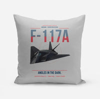 Thumbnail for F-117A Nighthawk design on light gray pillow