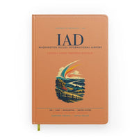Thumbnail for Washington Dulles International Airport (IAD) design on orange notebook