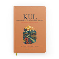 Thumbnail for Kuala Lumpur International Airport (KUL) design on orange notebook