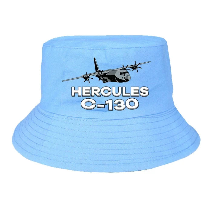 The Military Transport Airplane C 130 summer hat - light blue