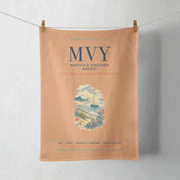 Thumbnail for Martha's Vineyard Airport (MVY) design on orange towel