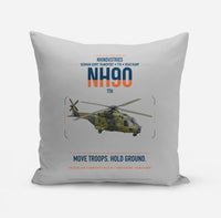 Thumbnail for NHIndustries NH90 TTH design on light gray pillow