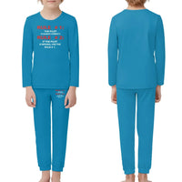 Thumbnail for Rule 1 - Pilot is Always Correct children pajamas - Light Blue